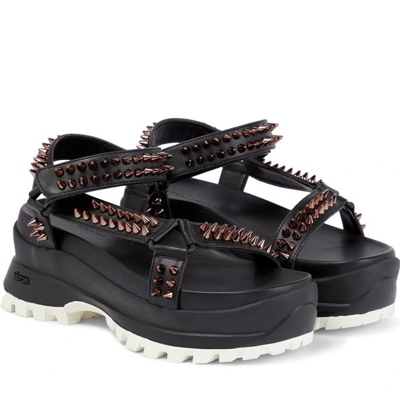 Stella McCartney Trace Spike Stud Sporty Sandals - Picture 3 of 4